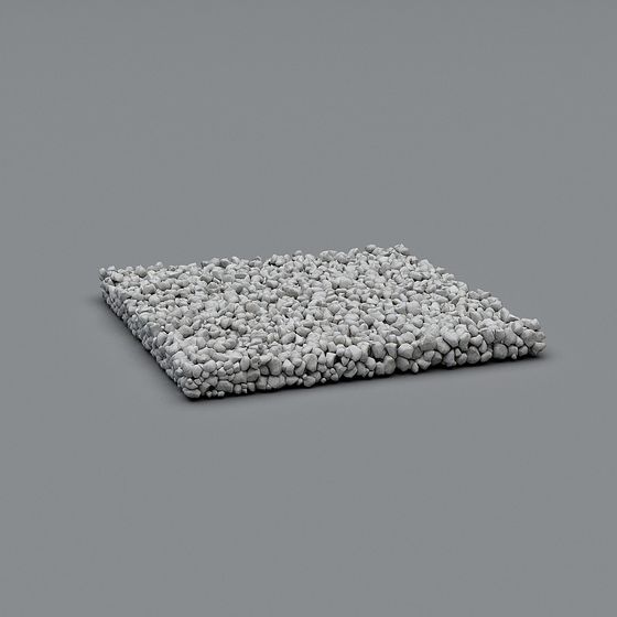 Detailed Pebble Ground 3D model for Creative Projects