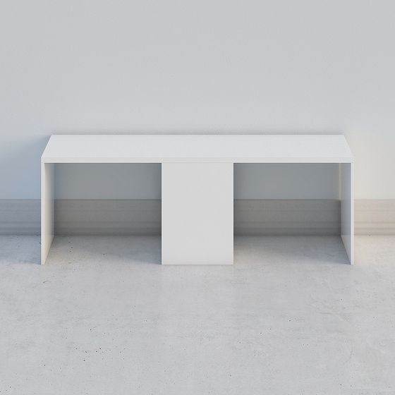 Urban Minimal Desk 3D model for Creative Spaces