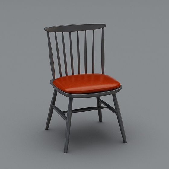 Elegant Low-Poly Chair 3D Model