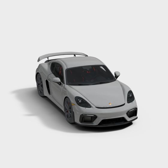 Sleek Low-Poly Sports Car 3D Model
