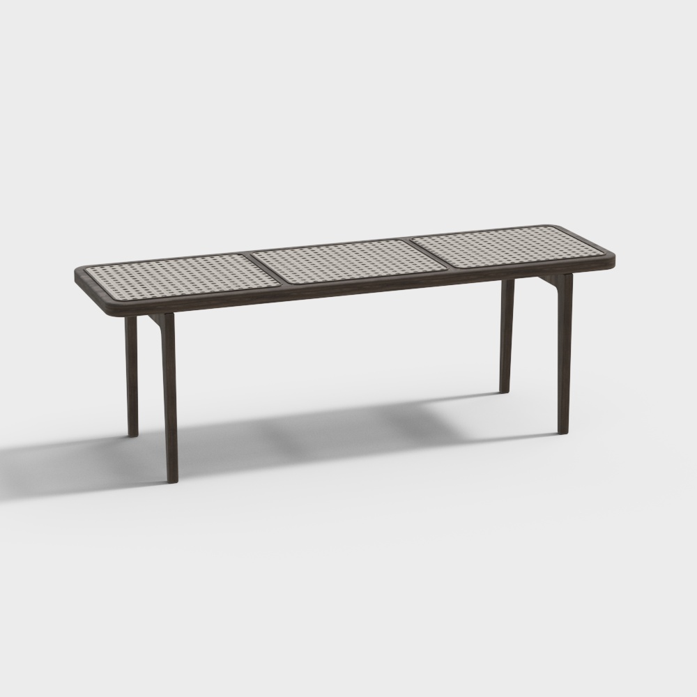 Panchina da giardino contemporanea