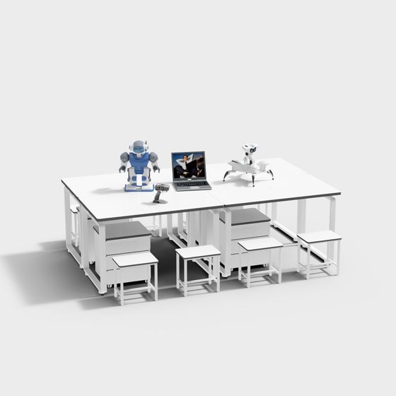 Futuristic Workshop 3D model