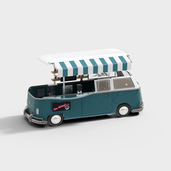 Mobile Coffee Van 3D model