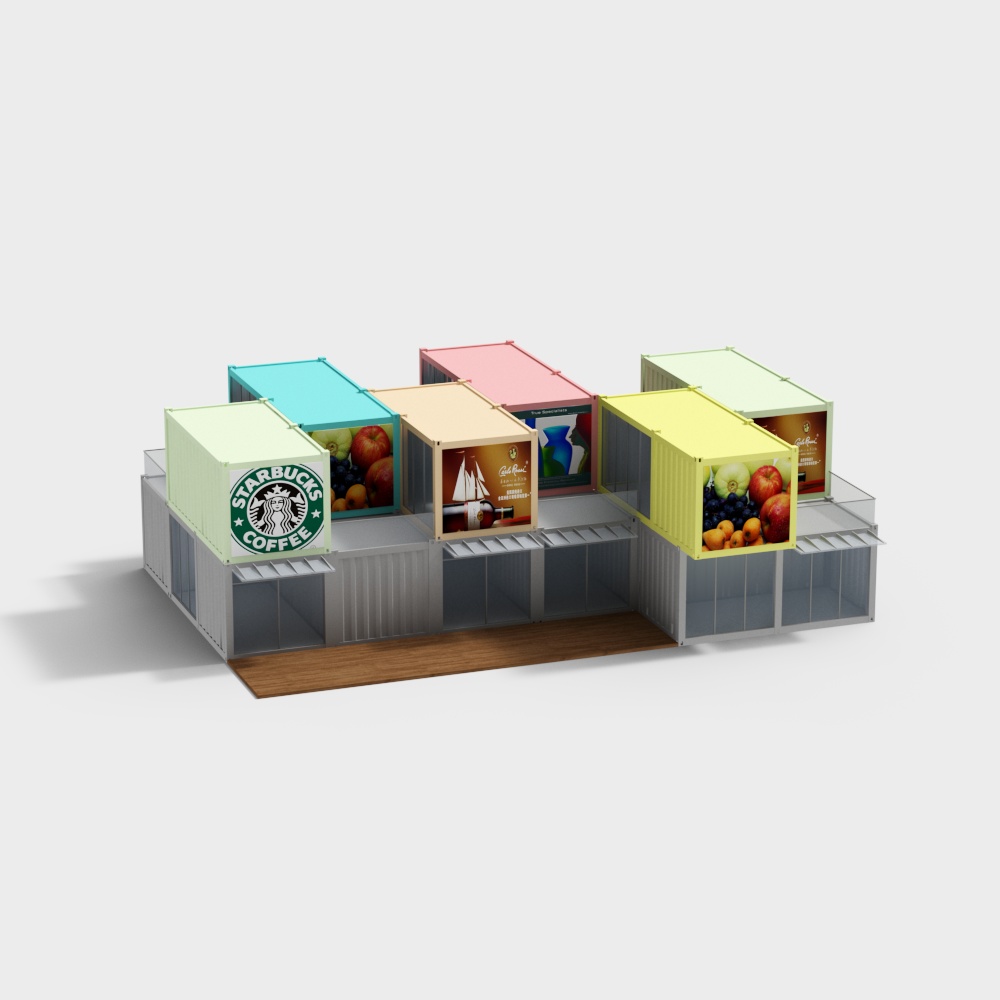 Supermarket fashion container