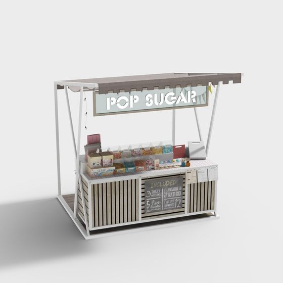 Pop Sugar Candy Stand 3D model