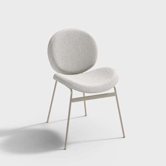 Still Rounded Chair Stylish Rounded Chair 3D model for Contemporary Spaces