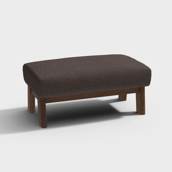 Cozy Ottoman 3D model