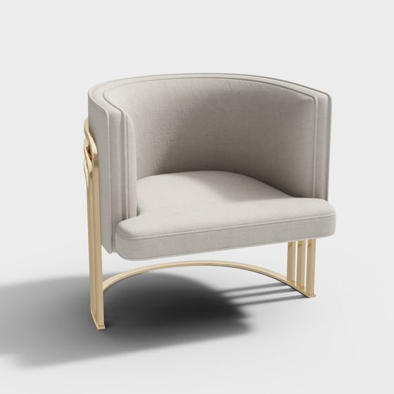 Elegant Armchair 3D model