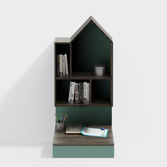 Cozy Corner Bookshelf 3D model