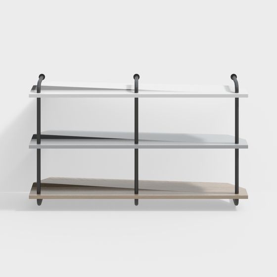 現代風木製ベッドルームハンギングキャビネット