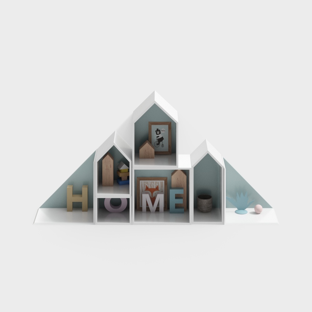 Bedroom hanging cabinet wooden contemporary