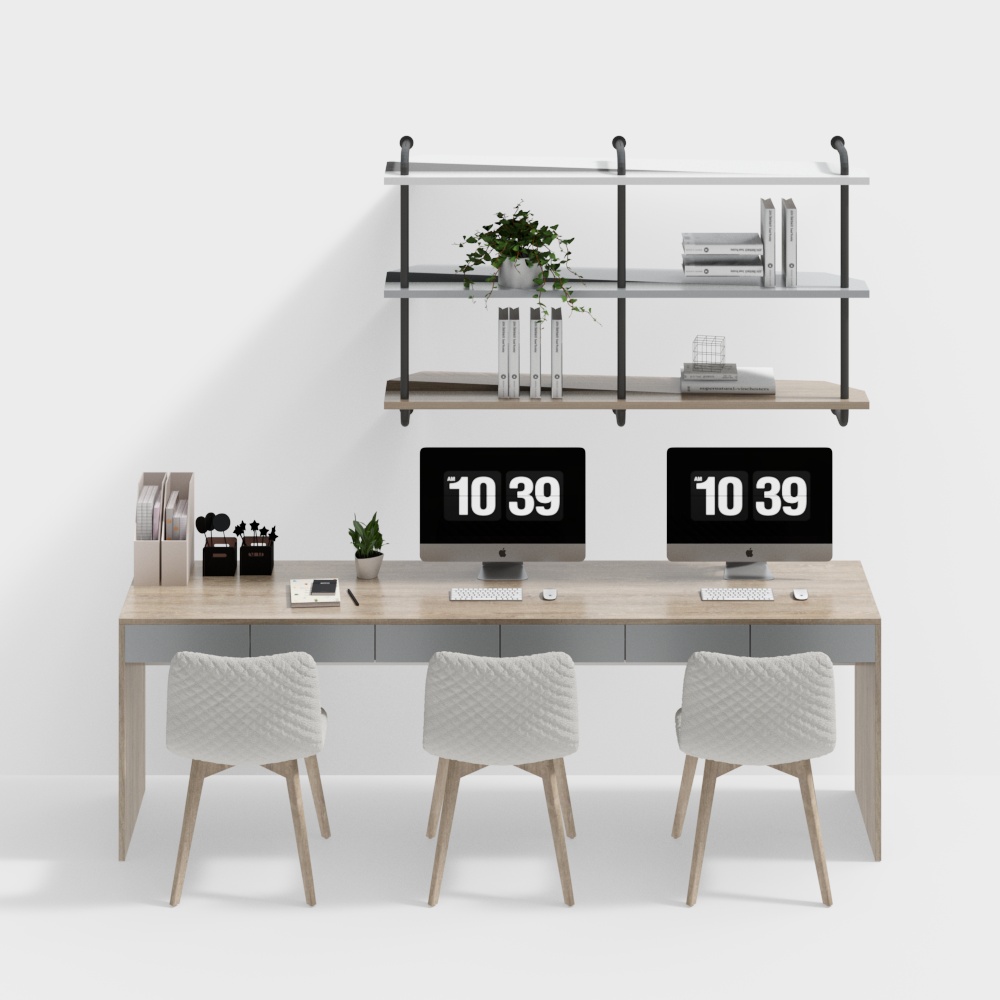 bedroom desk combination contemporary wooden