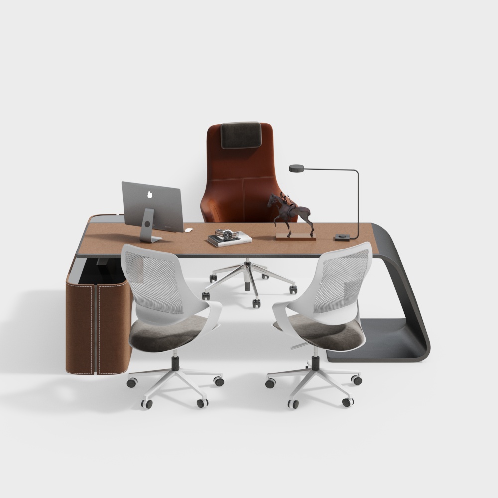Office table and chair set modern style
