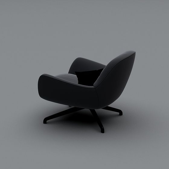 Streamlined Sofa 3D model for Modern Spaces