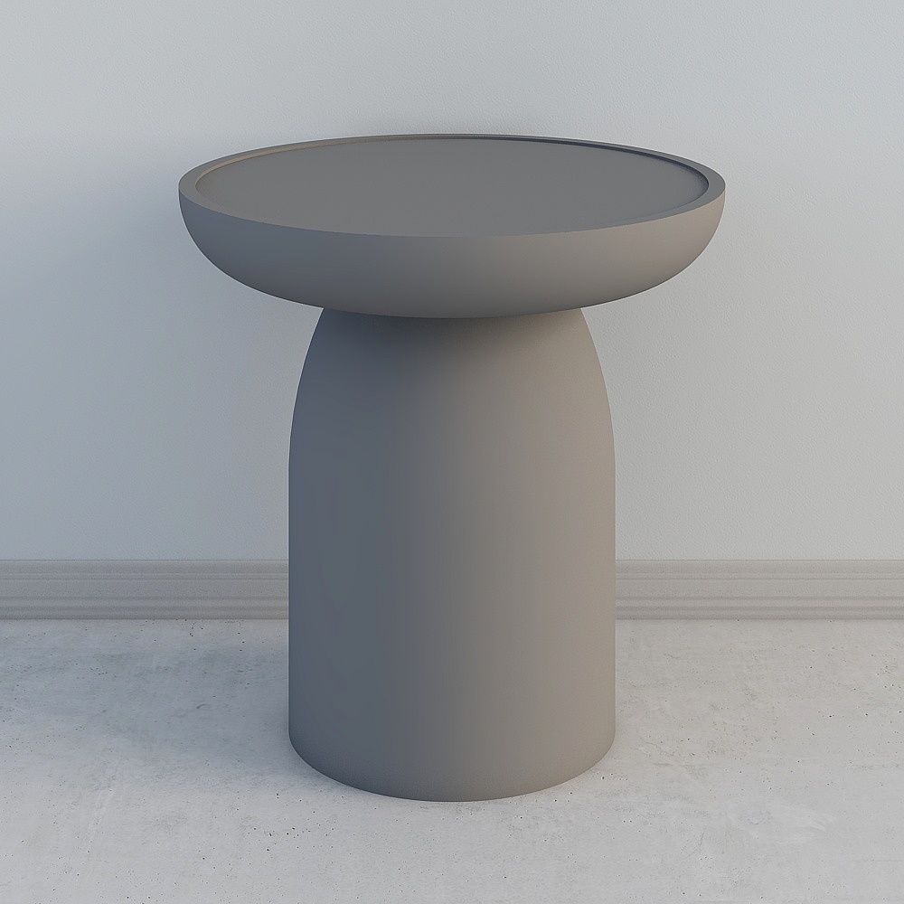 Elegant Cylindrical Side Table 3D model