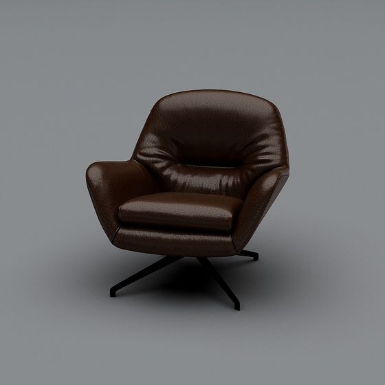 Cozy Leather Chair 3D Model