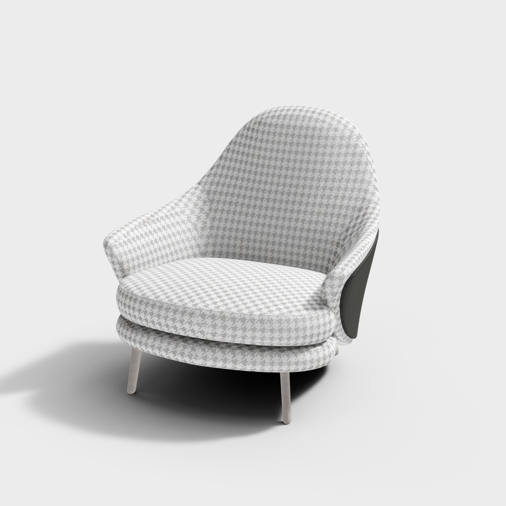 пледный диван-кресло