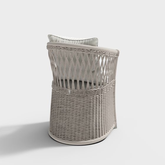 Woven Sofa Chair 3D model for Modern Interiors