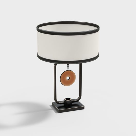 Unique Low-Poly Table Lamp 3D Model