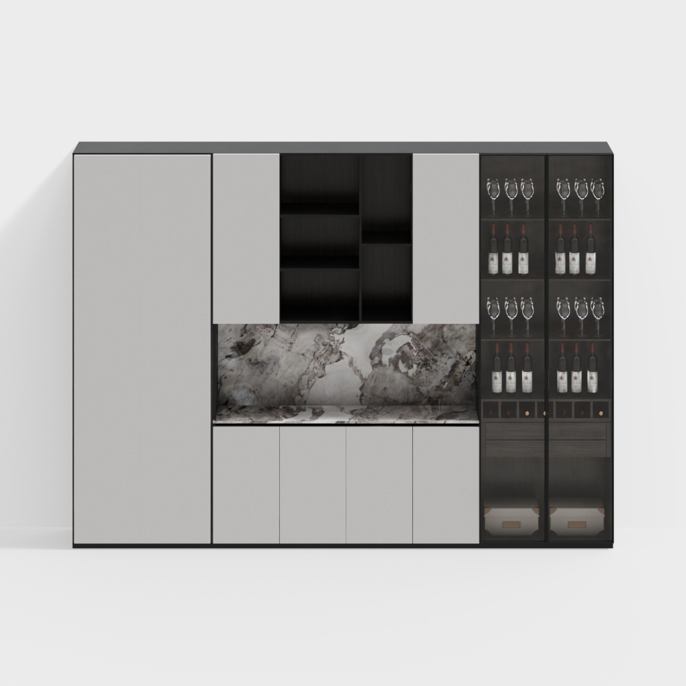 Nouveau meuble à vin de style chinois