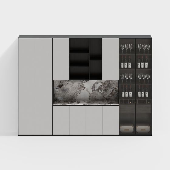 Nouveau meuble à vin de style chinois