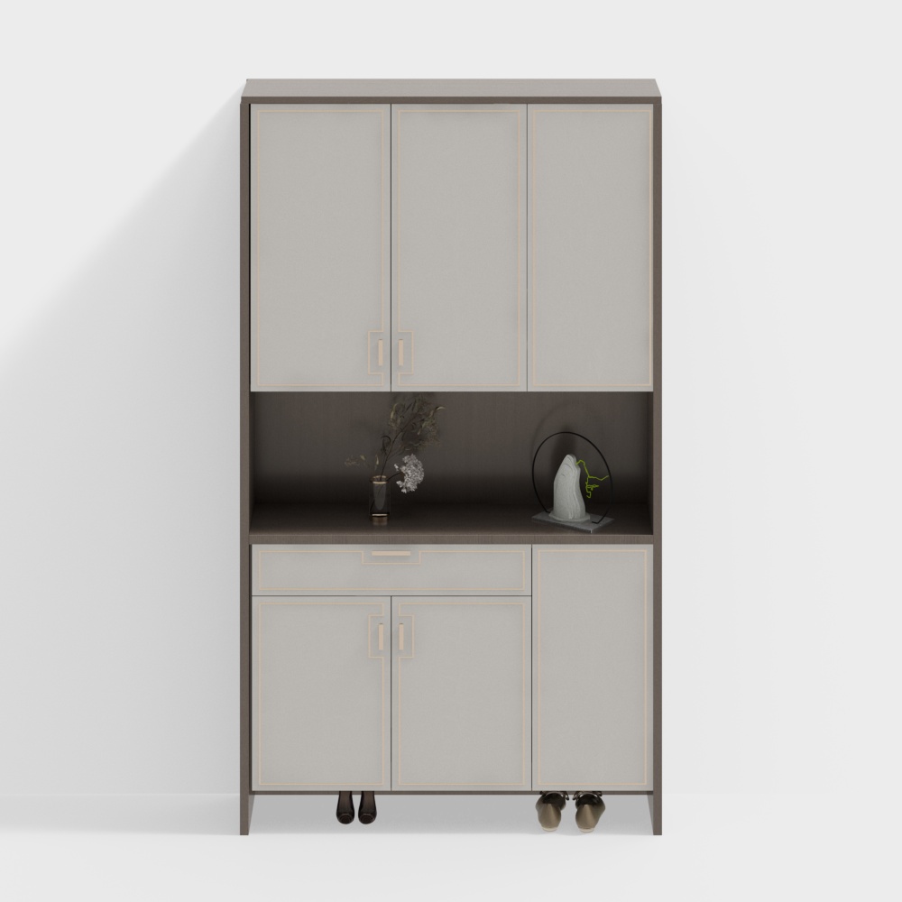 Tủ vào cửa phong cách Trung Quốc mới