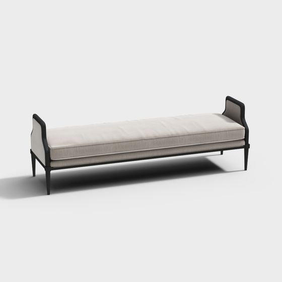 Elegance Bench 3D model - Modern Minimalist Design