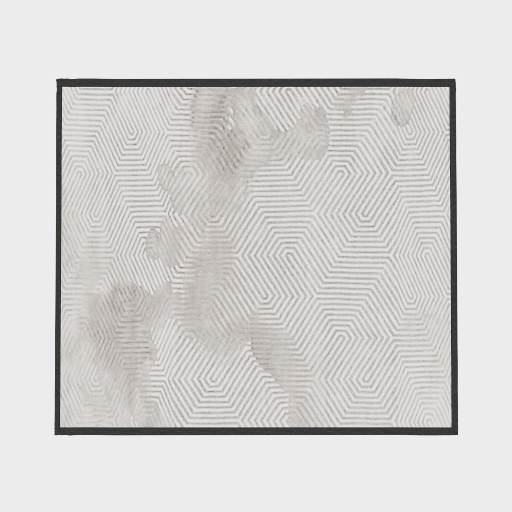 Maze Rug 3D Model - Unique Geometric Design