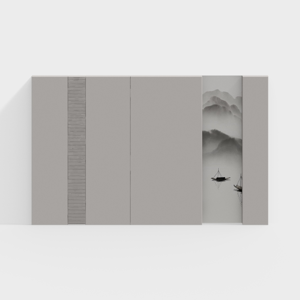 Neo-Chinese background wall