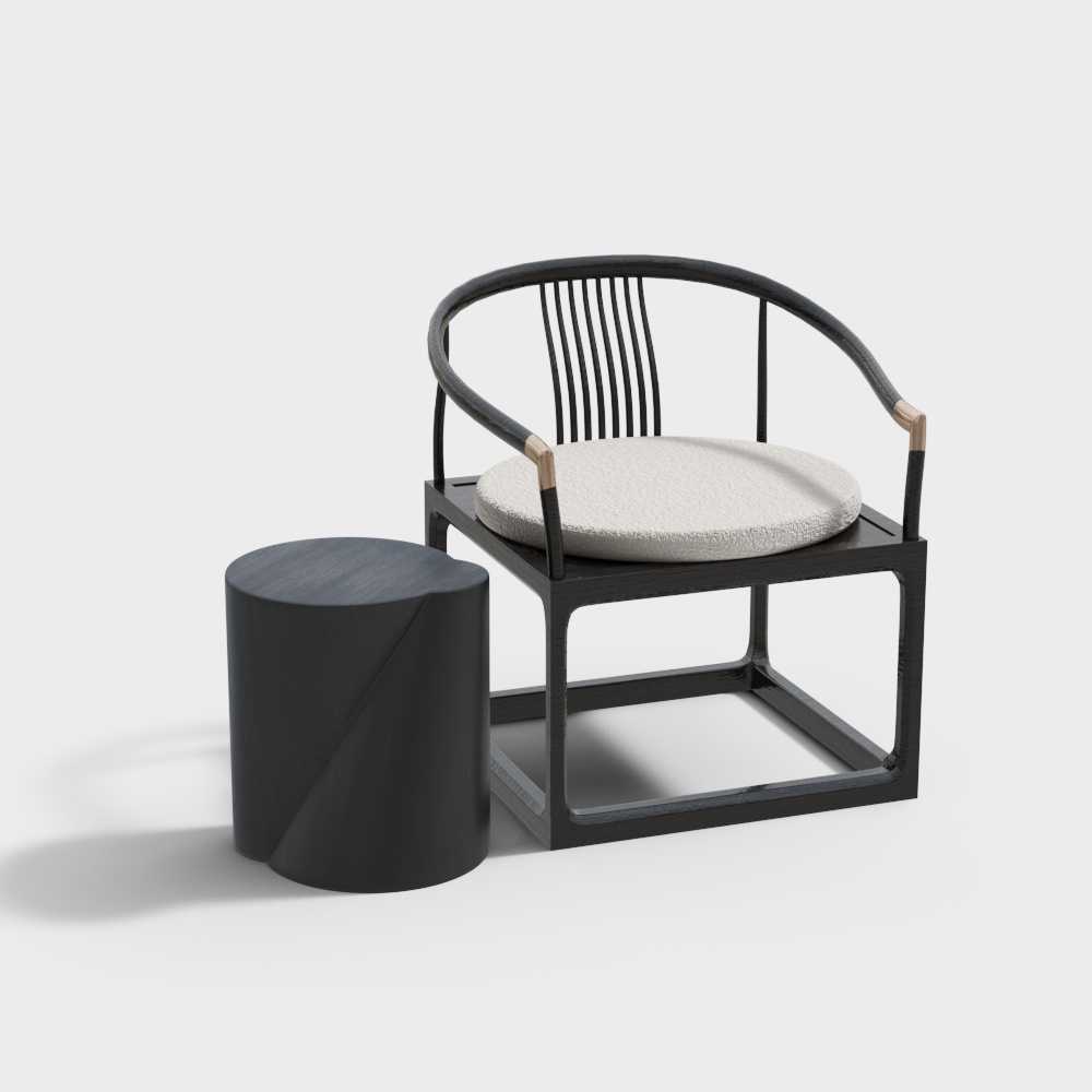 新中式ベッドルームテーブルと椅子のコンビネーション