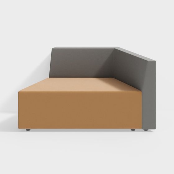 Stylish Low Poly Sofa 3D Model