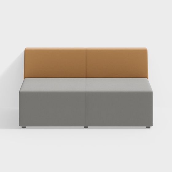 Gray Assemble Sofa 3D Model for Versatile Interiors