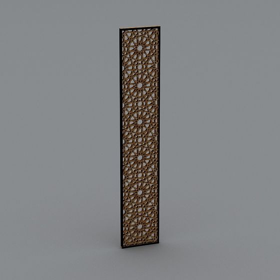 Lattice Panel Low-Poly 3D Model