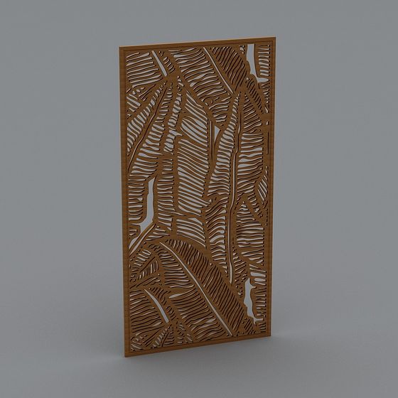 Laser Cut Panel 3D model