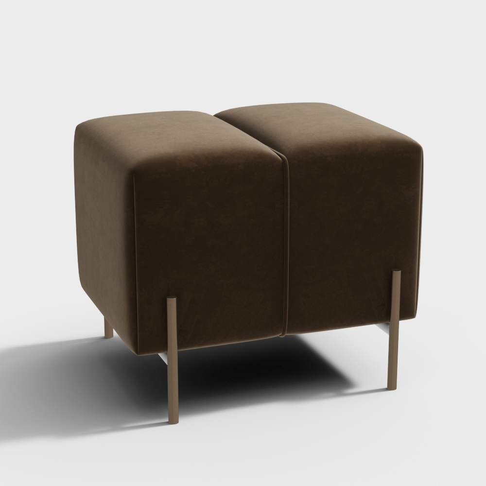 ghế đôn vải hình vuông