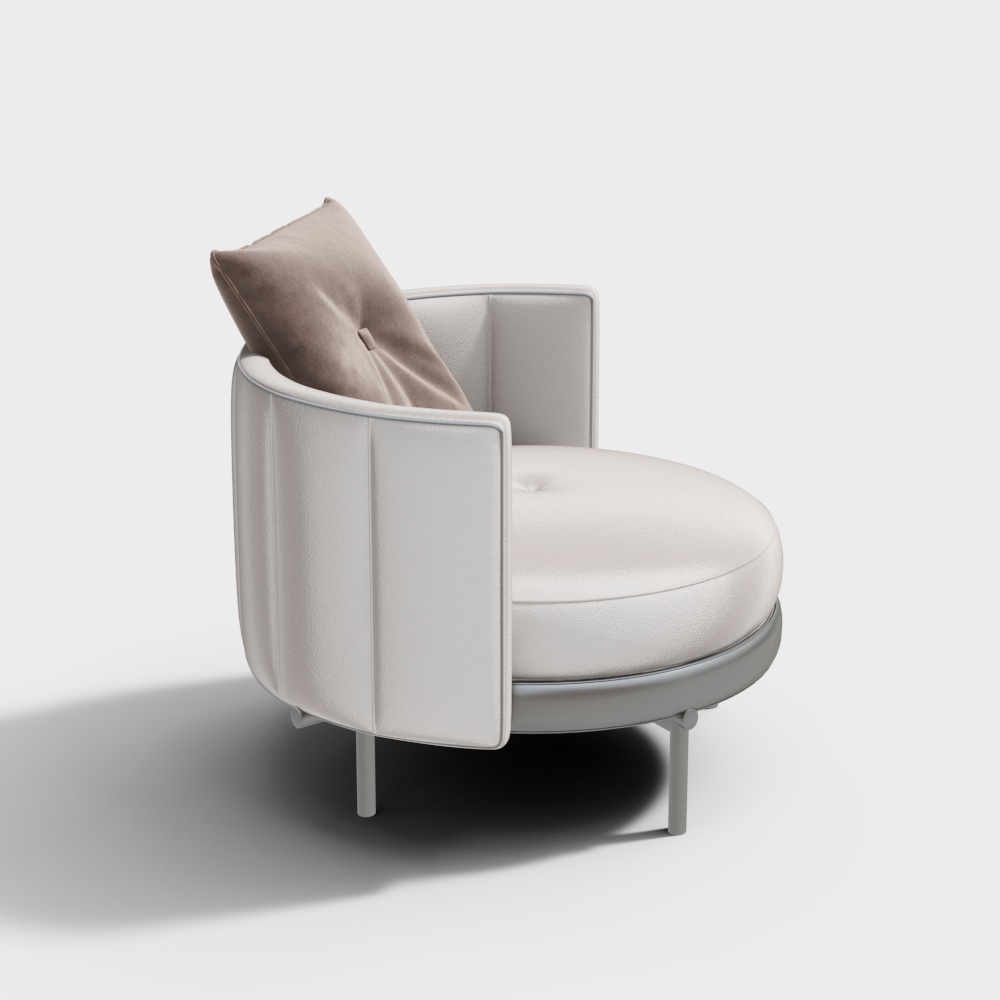 Ghế bành sofa tròn với gối