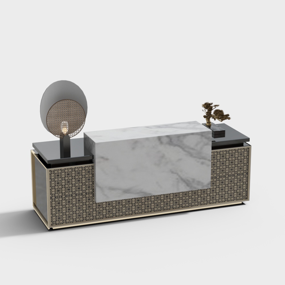 Hotel reception desk