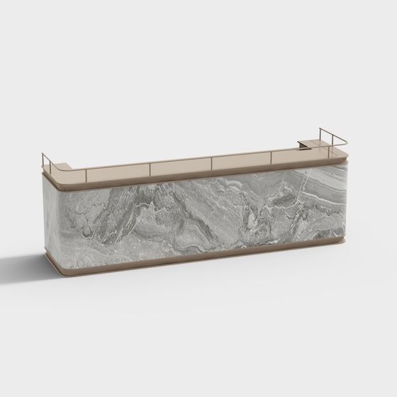 Urban Balcony Low-Poly 3D model