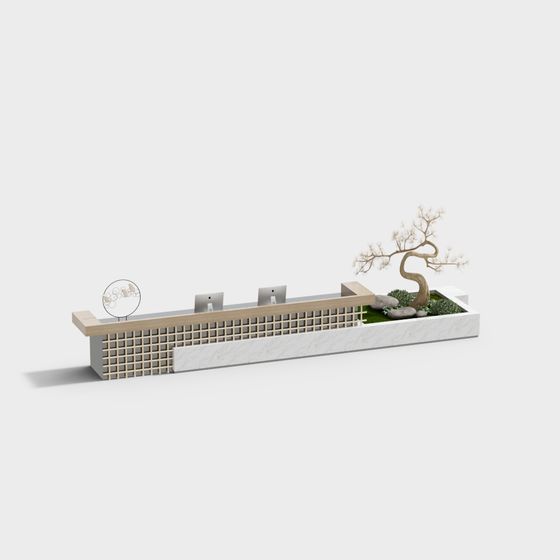 City Green Wall 3D model
