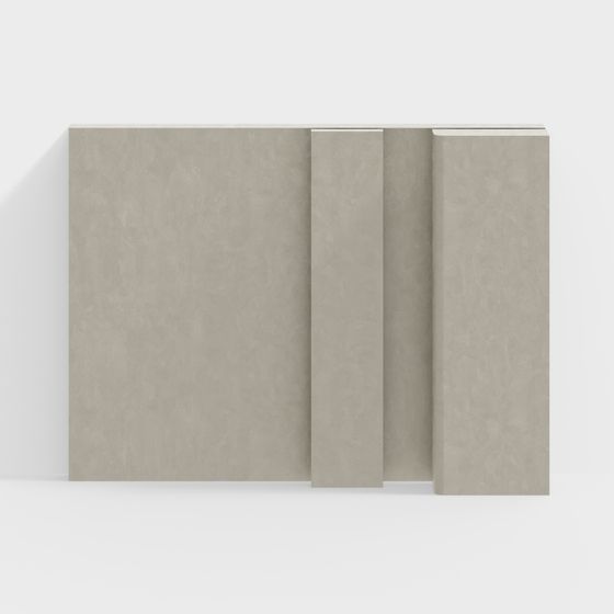 Expressive Low-Poly Concrete 3D Model