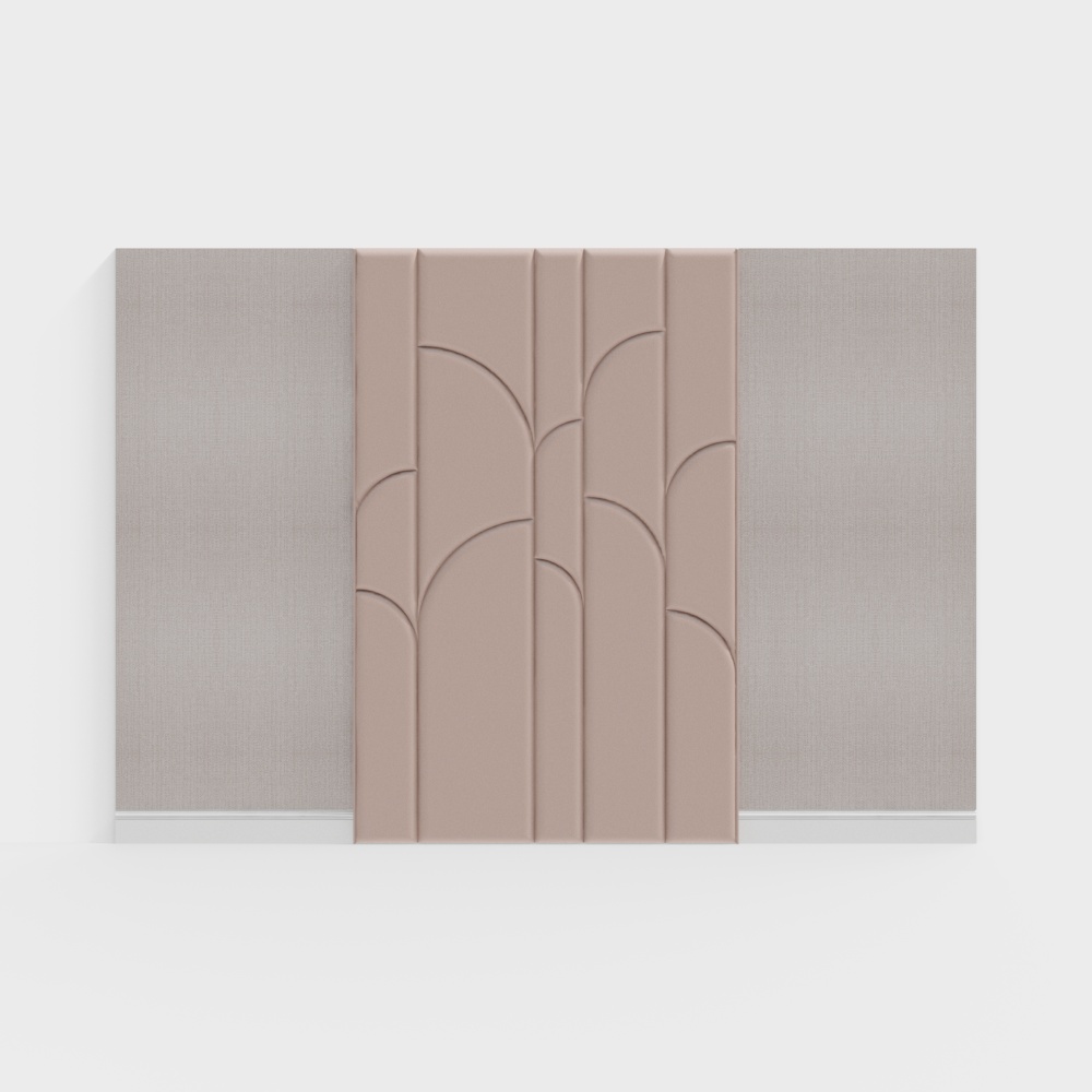 현대 침실의 배경 벽면