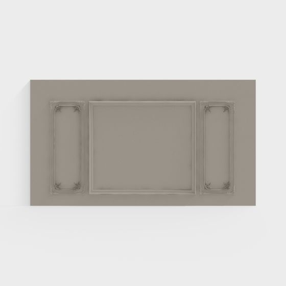 Classic Relief Decorative Panel 3D model