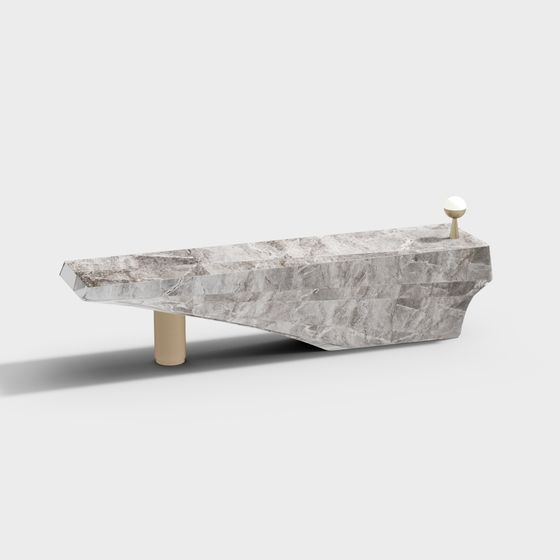 Urban Stone Stool 3D model for Creative Projects