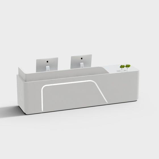 Futuristic Desk 3D model for Modern Offices