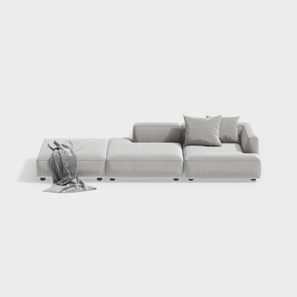 Wabi-sabi style living room sofa