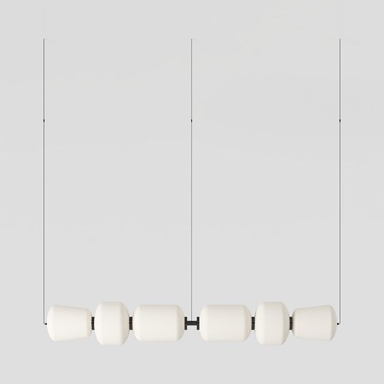 Elegant Low-Poly Pendant Light 3D model