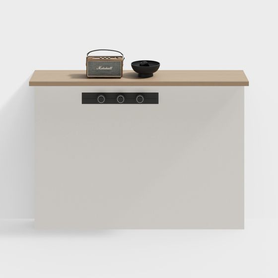 Stylish Urban Corner Side Cabinet 3D model