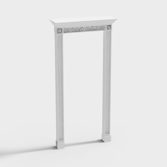 Stylish Classical Door Frame 3D model for Creative Projects