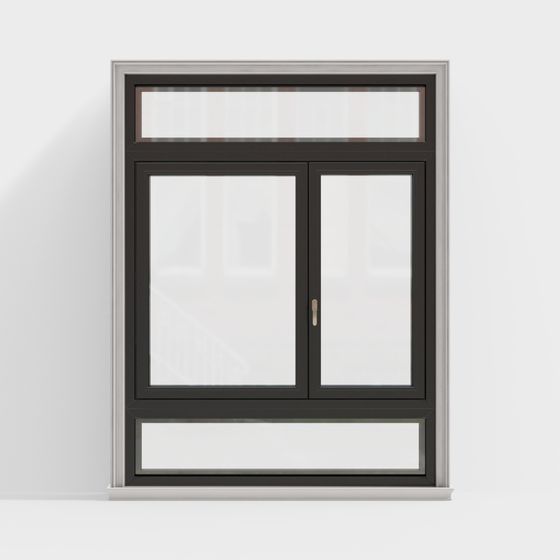 Stylish Low-Poly Window 3D model
