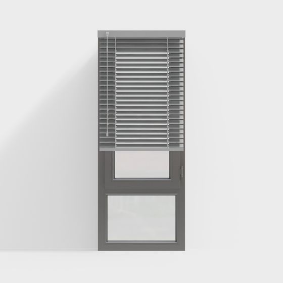 Minimalist Louver Door 3D model
